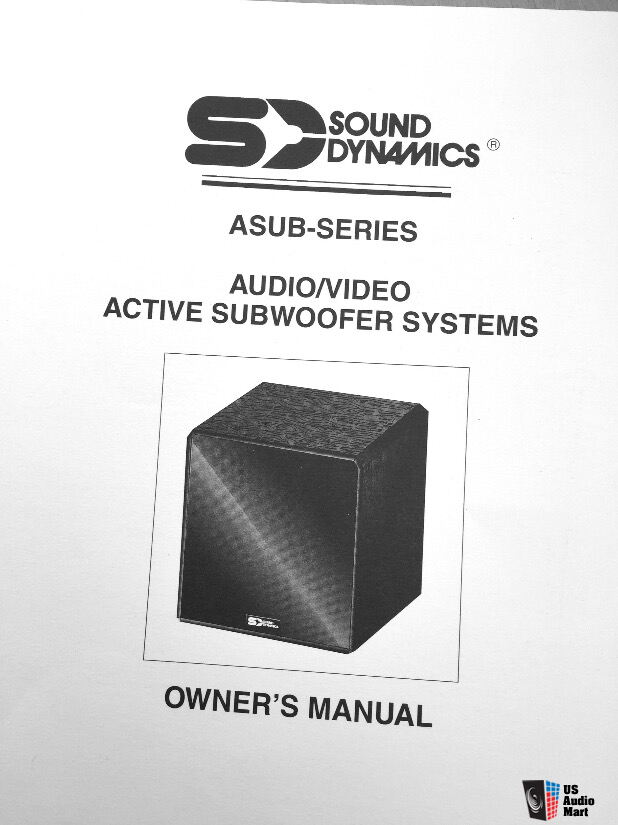 Sound Dynamics ASUB-12 Subwoofer Near Mint Photo #1489692 - US